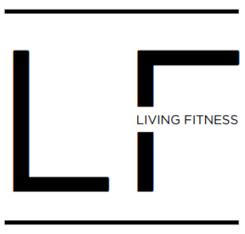 Living Fitness logo with stylized 'LF' design on a white background